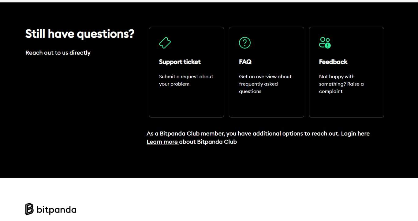 Bitpanda support