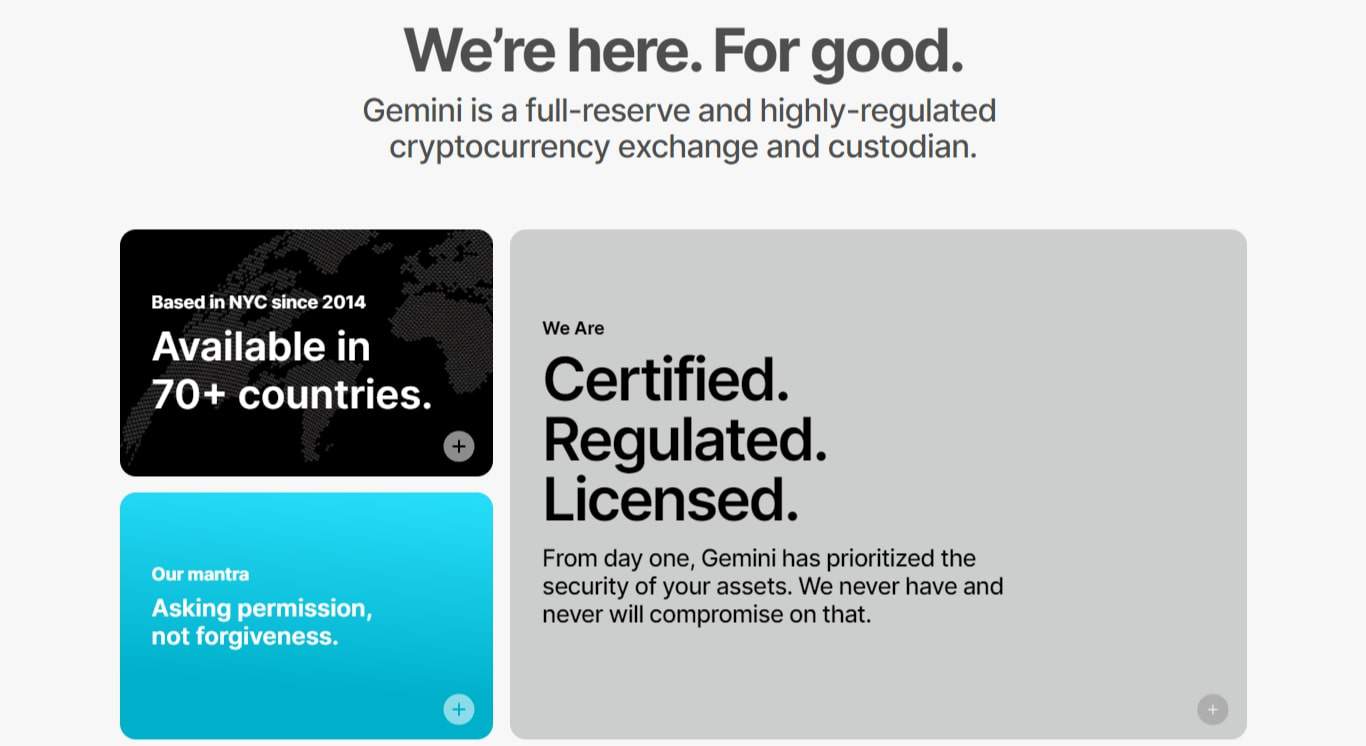 Gemini exchange marketing