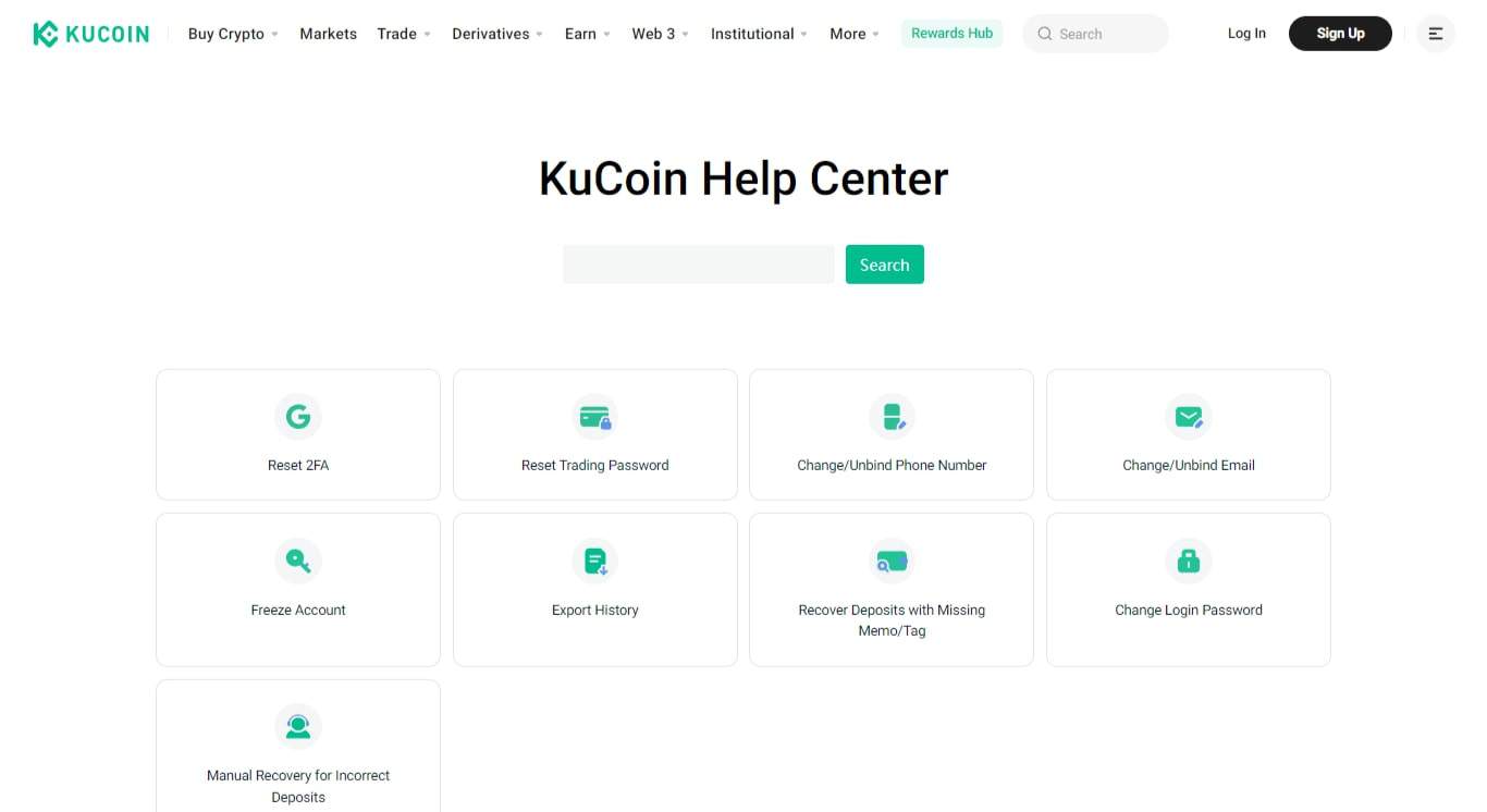 KuCoin support