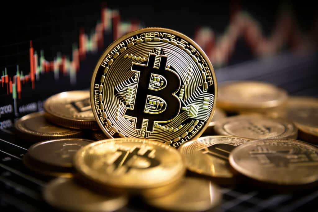 bitcoins on the surface