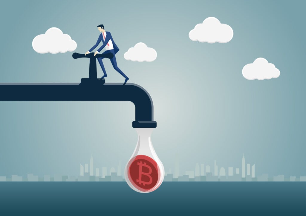 Bitcoin faucet concept