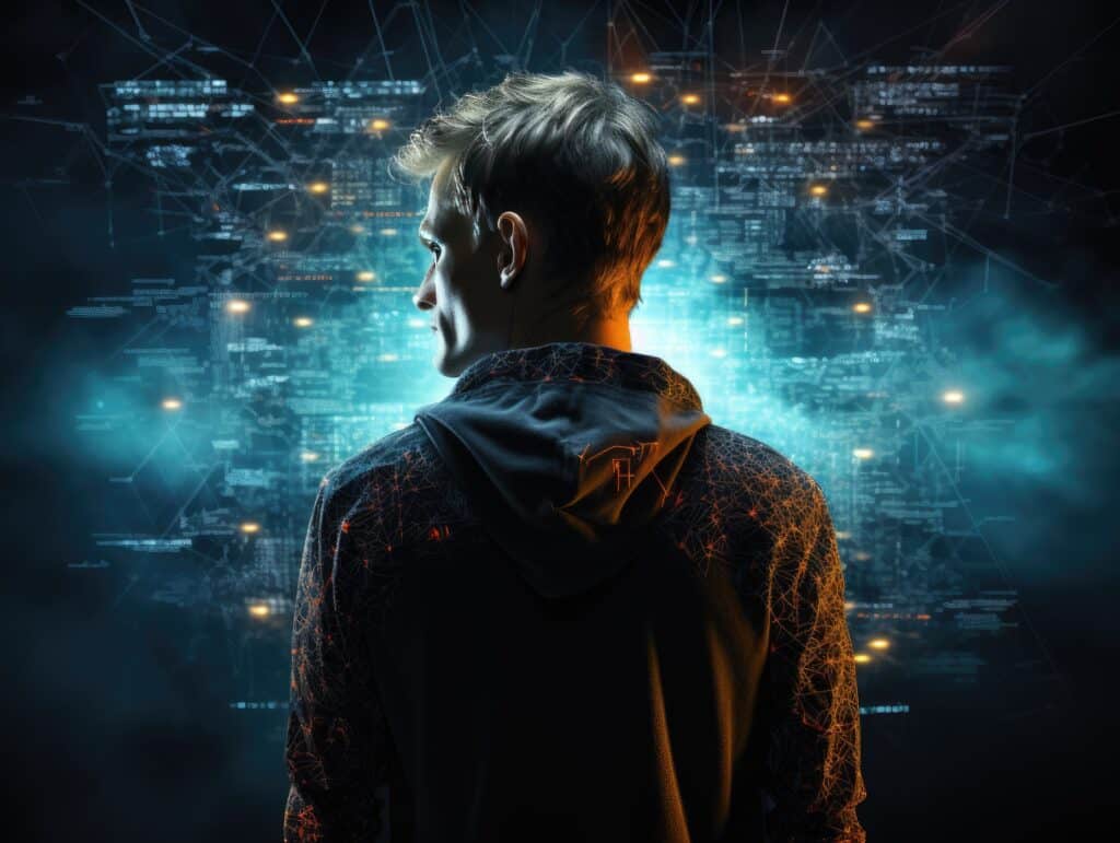 Vitalik Buterin back view