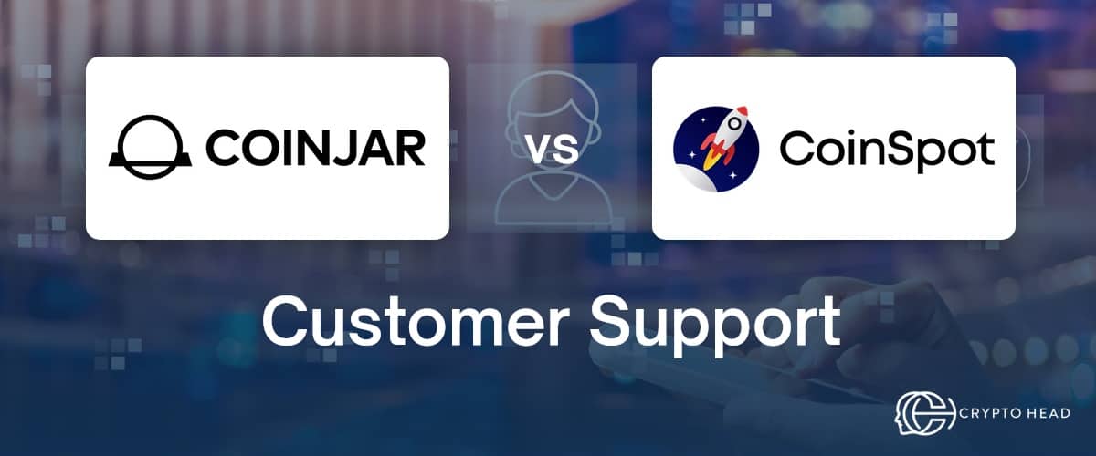 CoinJar vs CoinSpot support