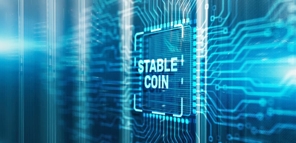 Stable Coin digital concept