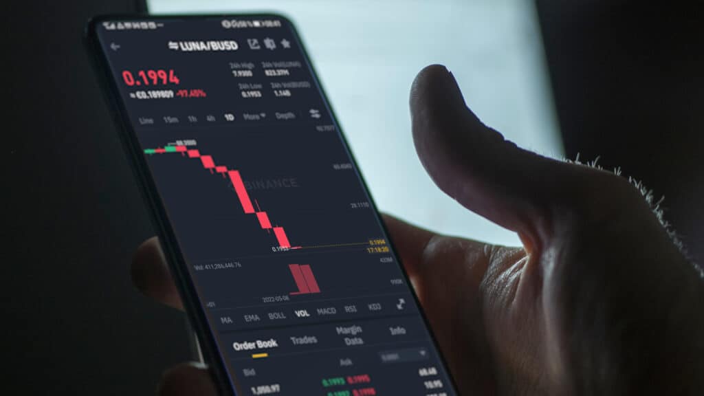 Terra Luna is down 98% In 24 Hours. The crypto currency crashed the May 11th 2022. Crypto crash, terra luna 2 0 crash, terra crash. Luna classic, luna 2.0, LUNA, LUNC and UST ust stablecoin