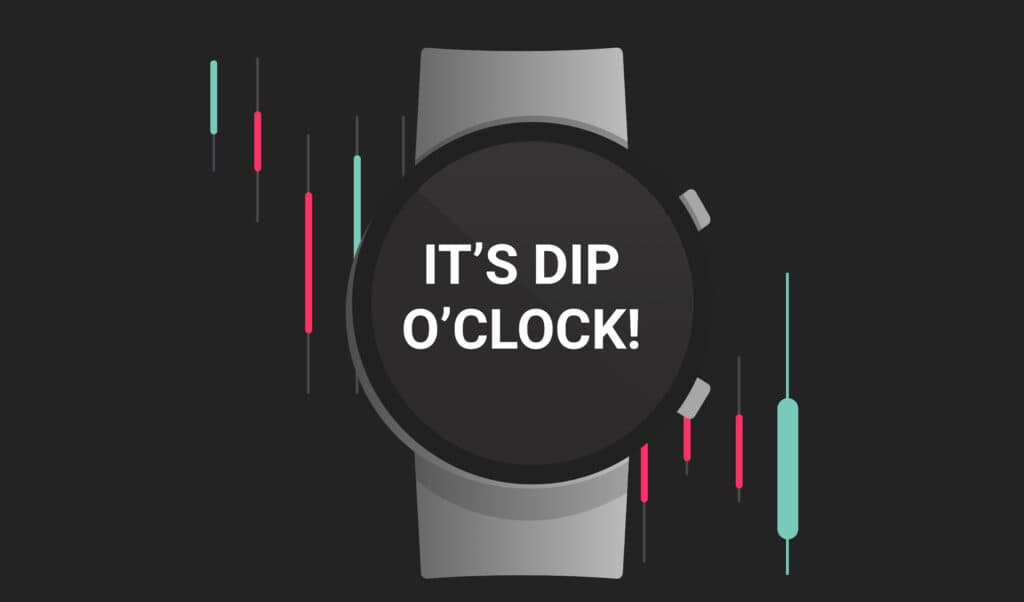 bitcoin dip concept