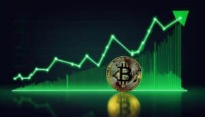 Growing bitcoin concept
