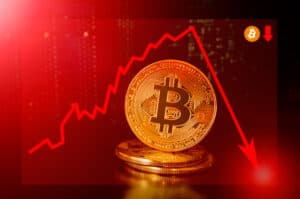 Bitcoin cryptocurrency value price falls