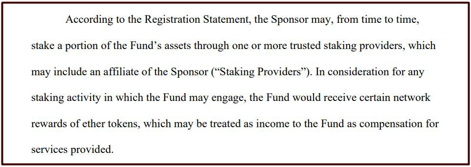 Amendment for staking