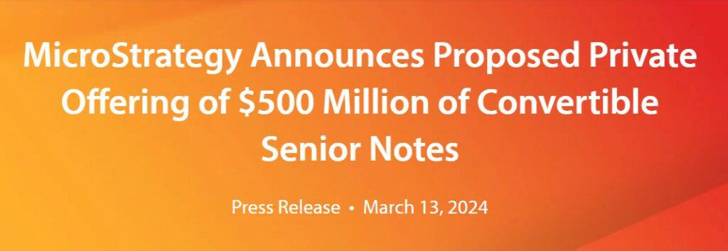 MircroStrategy press release