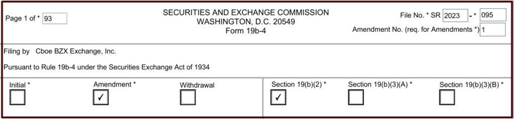 SEC form 19b-4