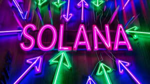 solana neon sign