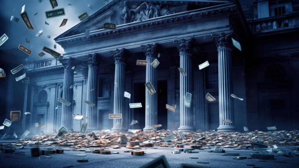 Banking Default and Bank Crisis or as Banks bankruptcy due debt