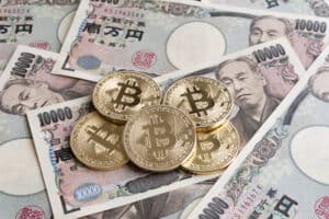 Bitcoins and Japanese Yen Bills