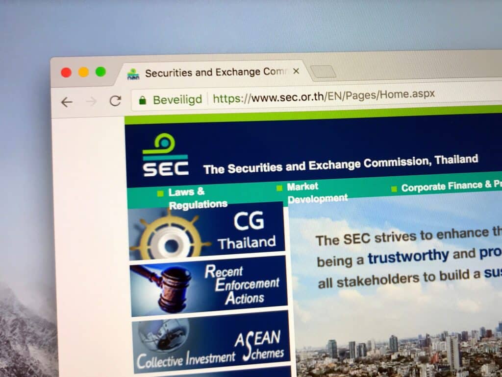 Official website of Securities and Exchange Commission of Thailand.