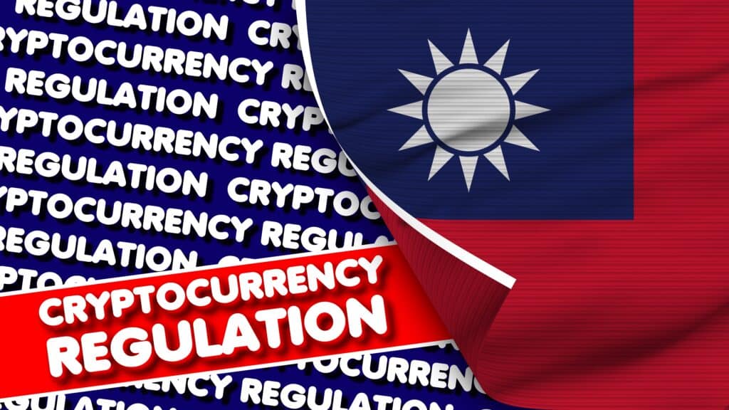Taiwan Realistic Fabric Texture Flag, Cryptocurrency Regulation Title