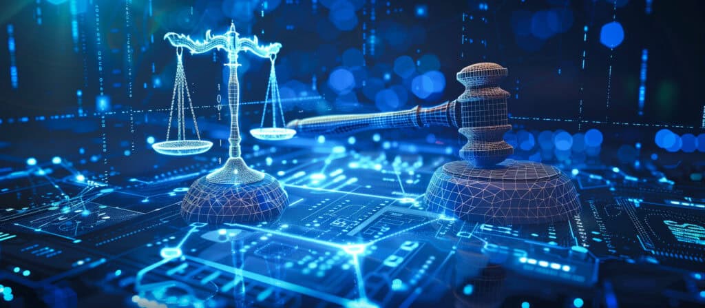legal cybersecurity laws and regulations abstract technology digital gavel