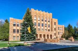 Arts and Sciences Building at the University of Wyoming in Laramie.