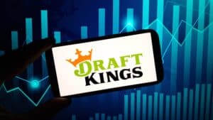 DraftKings company logo displayed on mobile phone