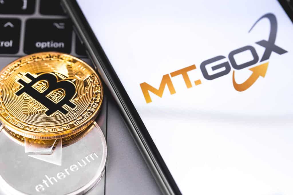 MT.GOX logo of exchange on the screen smartphone. Source: prima91 - stock.adobe.com